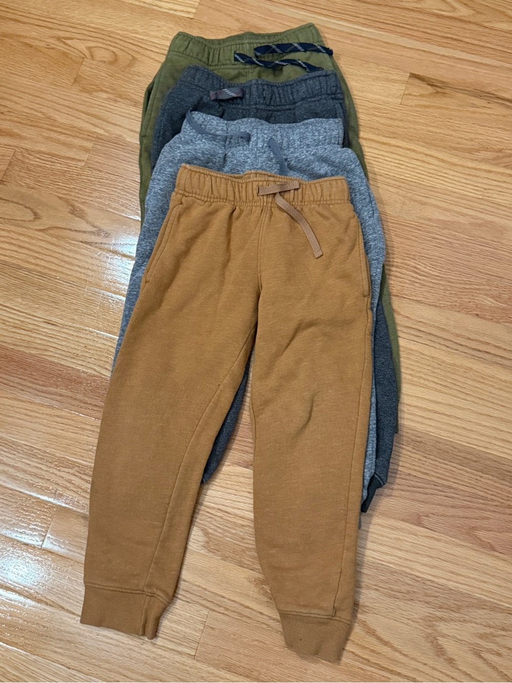 Cat & Jack Kids Jogger Pants Pack - Brown, Gray, Olive, Charcoal